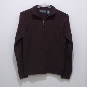 Oscar de la Renta Sweater Mauve Cotton 1683